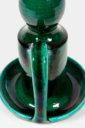 Andre Freymond ceramic lamp green, 60s