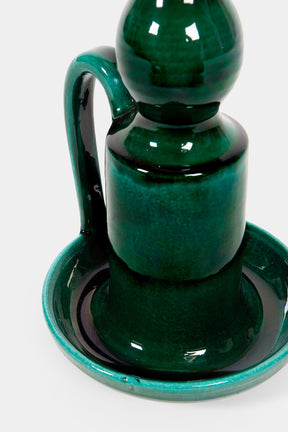 Andre Freymond ceramic lamp green, 60s