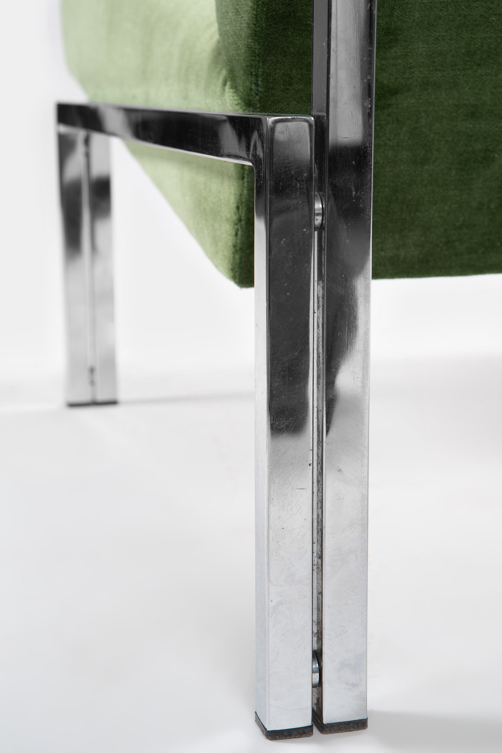 High End grüner Sessel, Deutschland, 60er