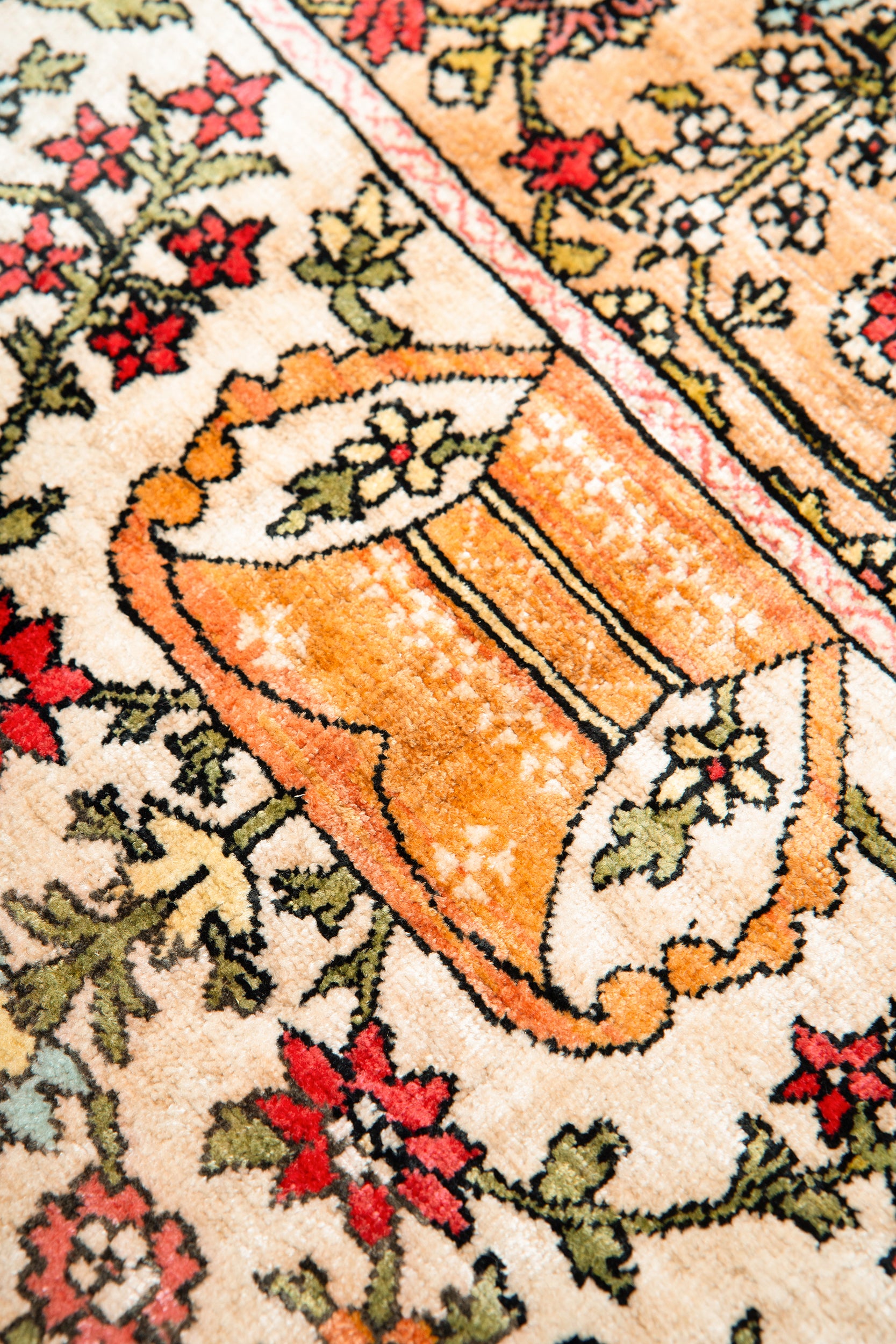 Hereke, Seidenteppich, Türkei, 40er