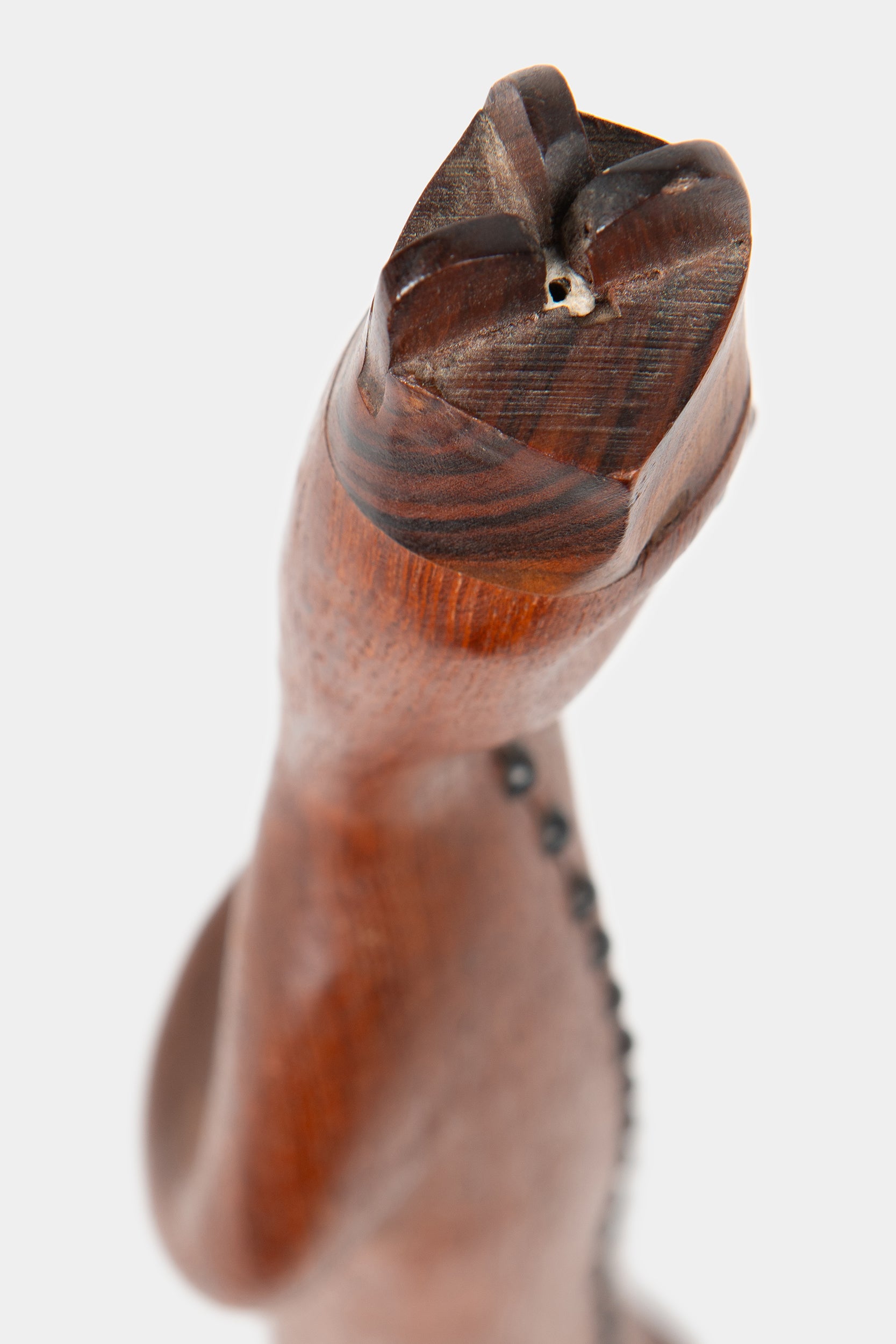 Holzskulptur, Handgefertigt, Dänemark, 60er