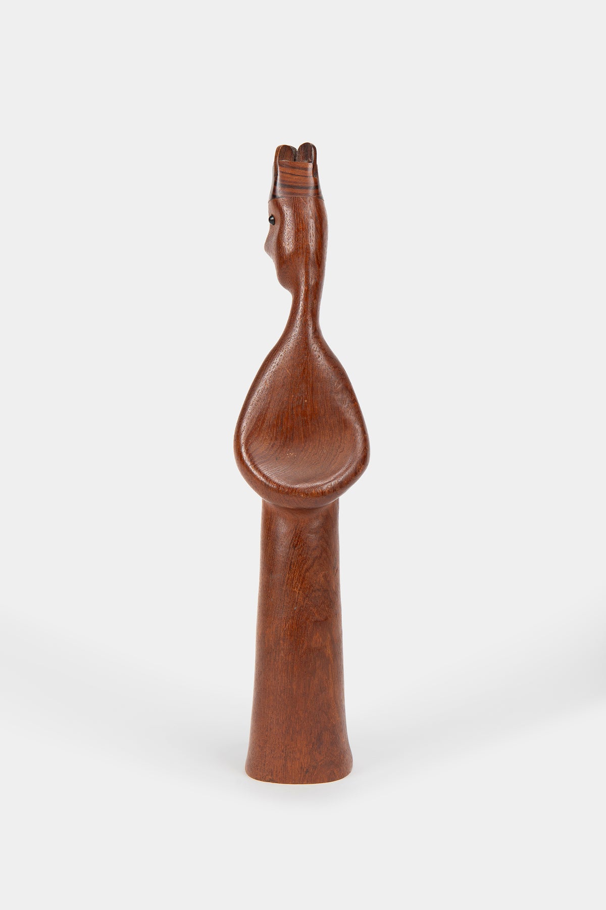 Holzskulptur, Handgefertigt, Dänemark, 60er