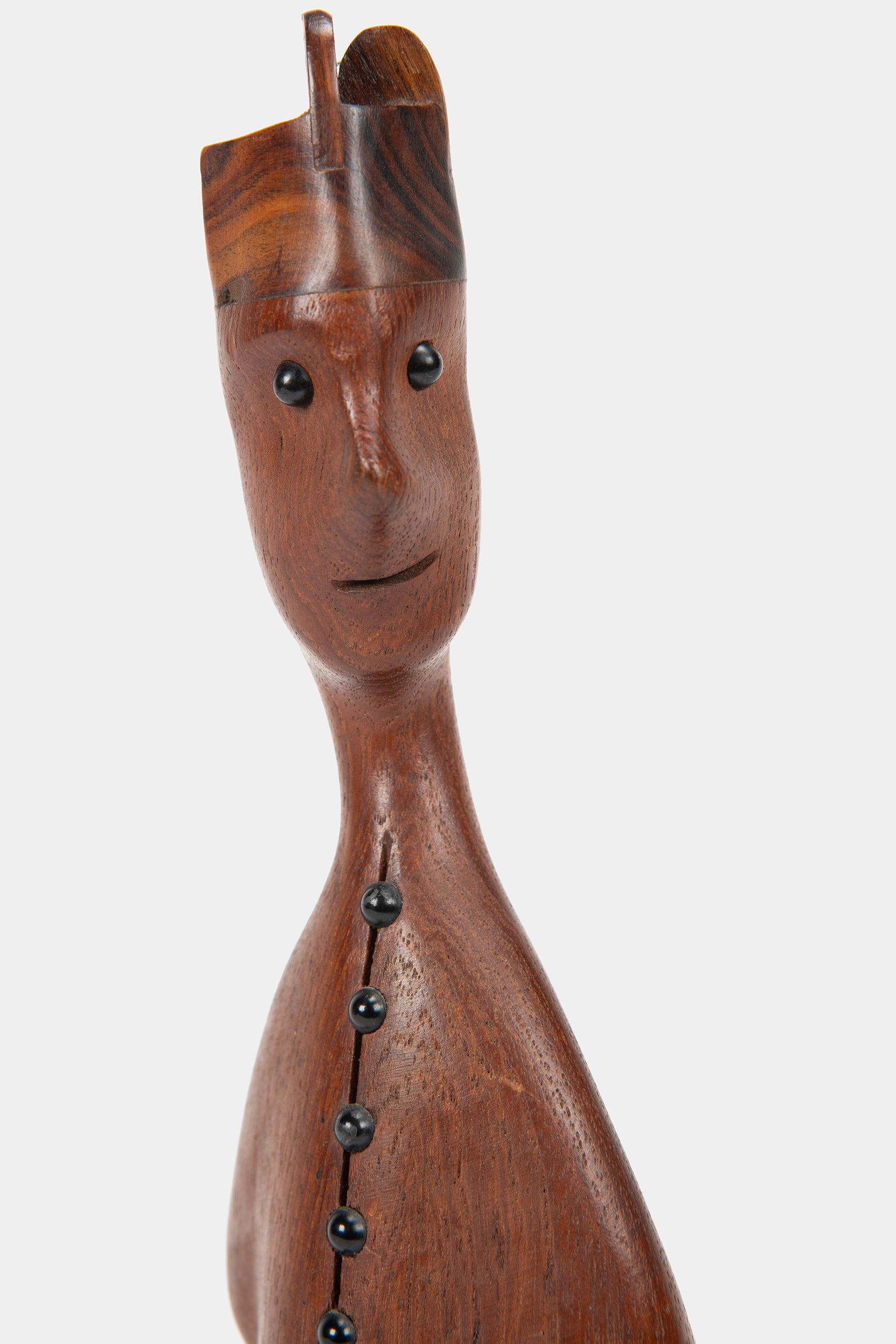 Holzskulptur, Handgefertigt, Dänemark, 60er