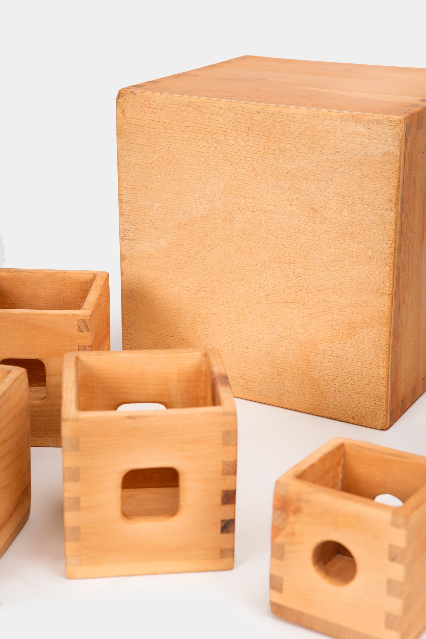 36 Holzbausteine, Schreinerarbeit, Schweiz, 70er