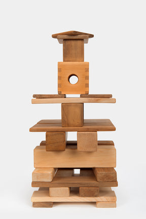 36 Holzbausteine, Schreinerarbeit, Schweiz, 70er