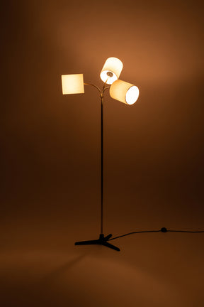 Stehlampe, Messing, Frankreich, 50er