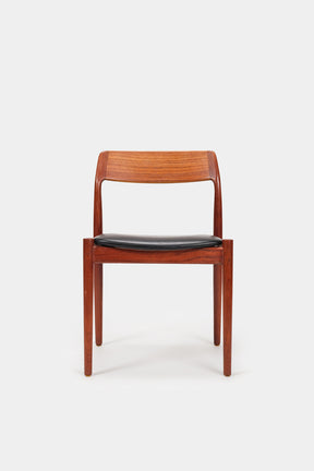 Johannes Nørgaard, Chair, Teak and Leather, Denmark, 60s