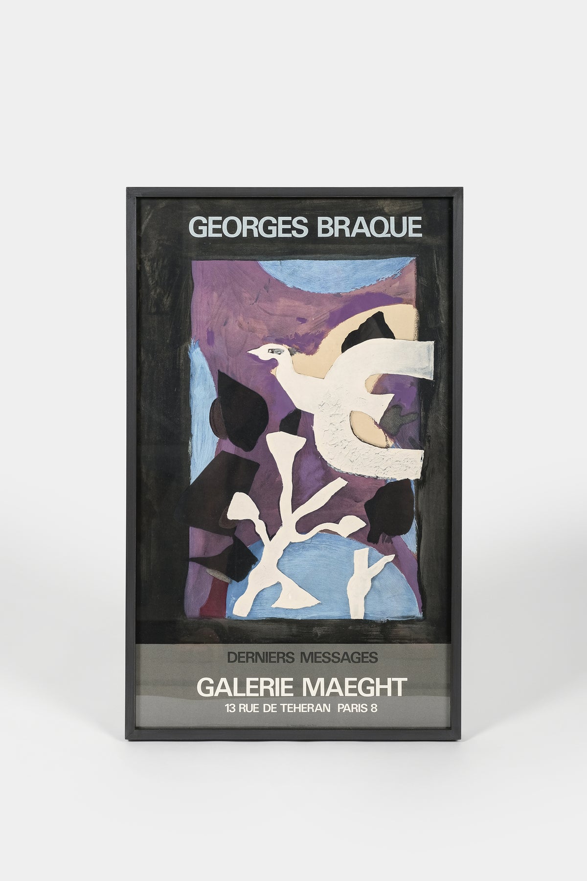 Poster "Dernier Messages", Georges Braque, Galerie Maeght, 1967