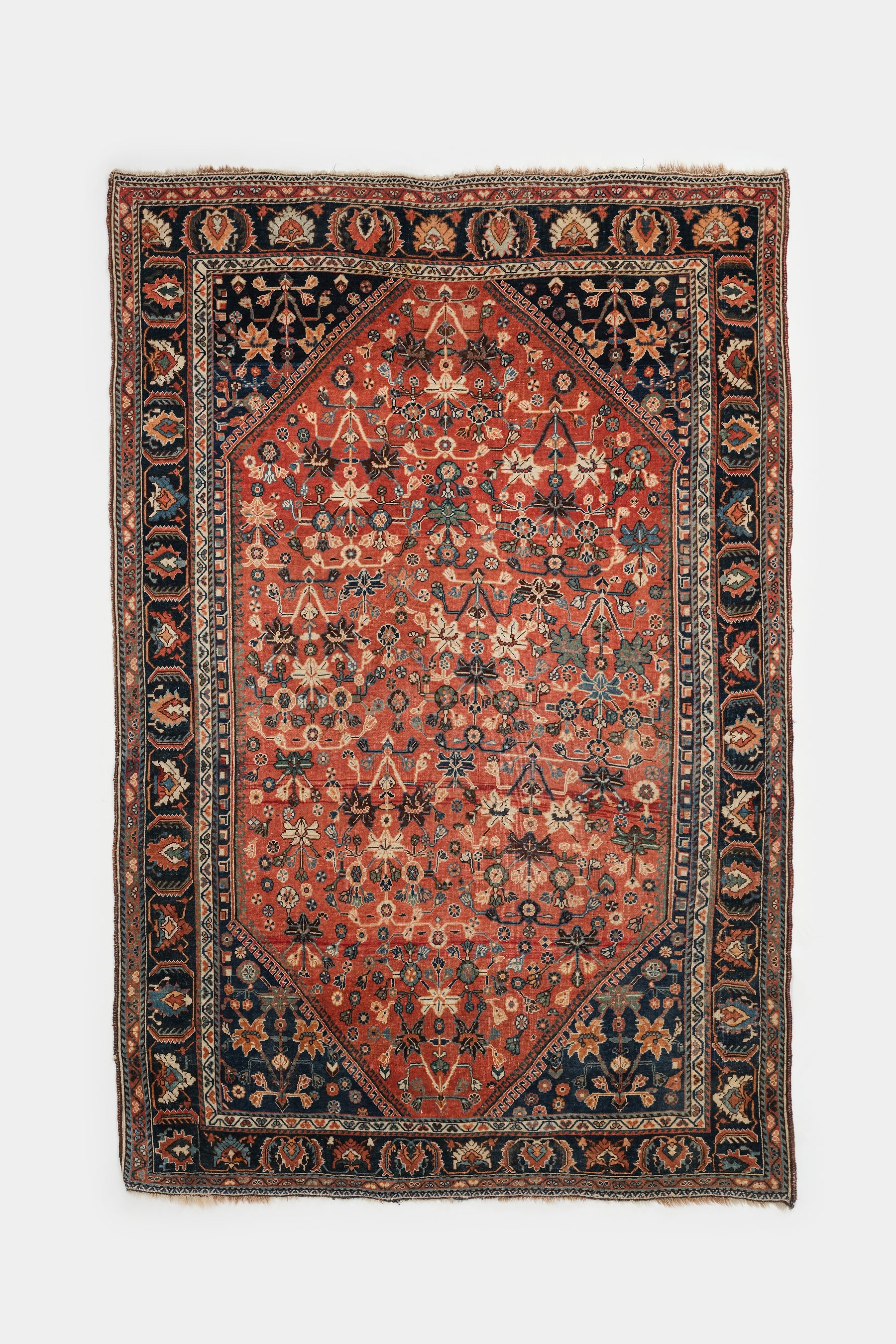 Teppich, Qashquai Shiraz, Persien, Antik, 1910