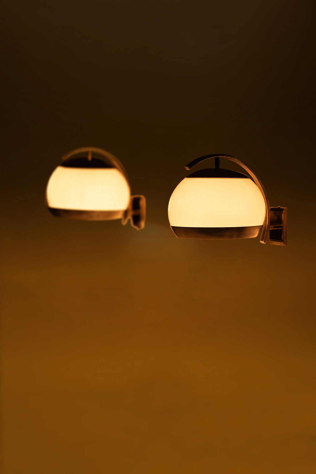 Paar Wandlampen, Stilux, italien, 70er