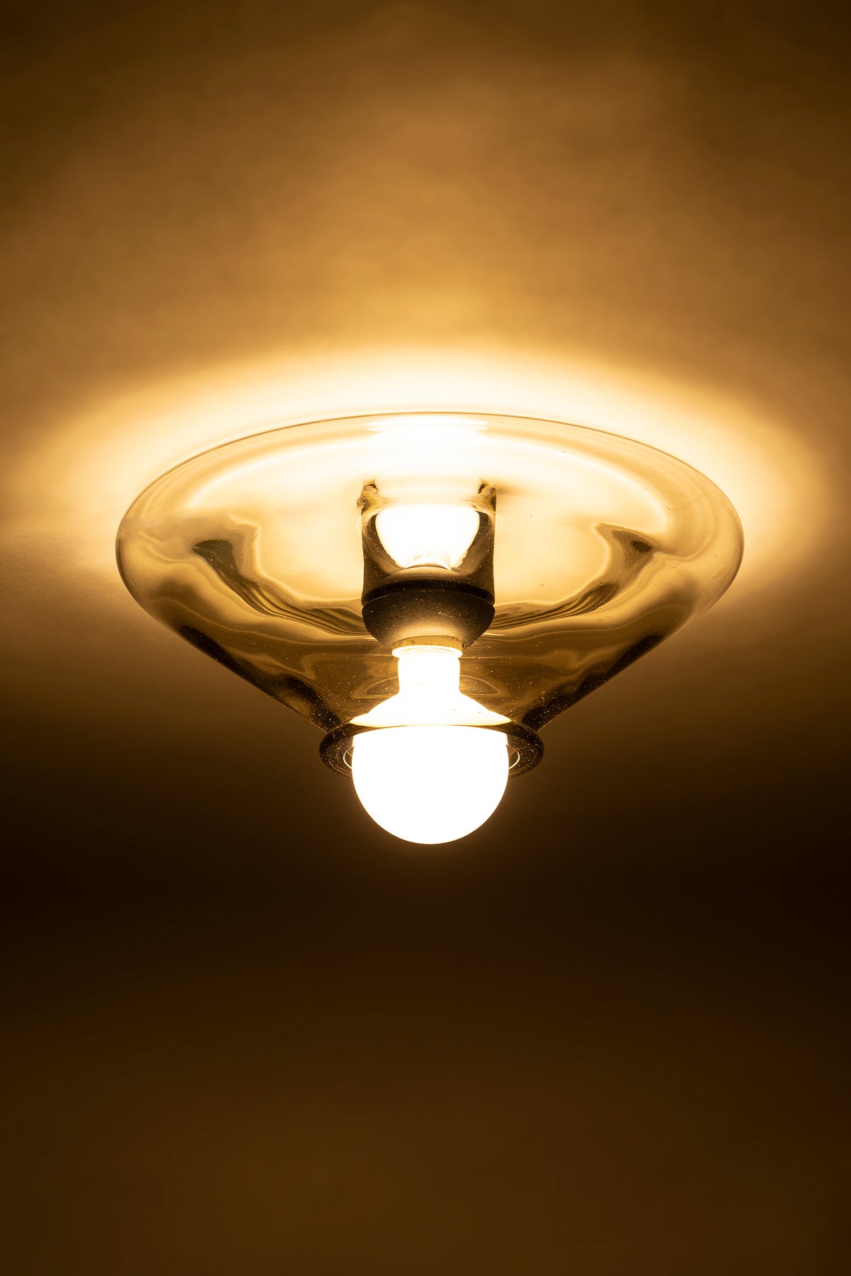 Ceiling Lamp, Leucos, Italy, 70s