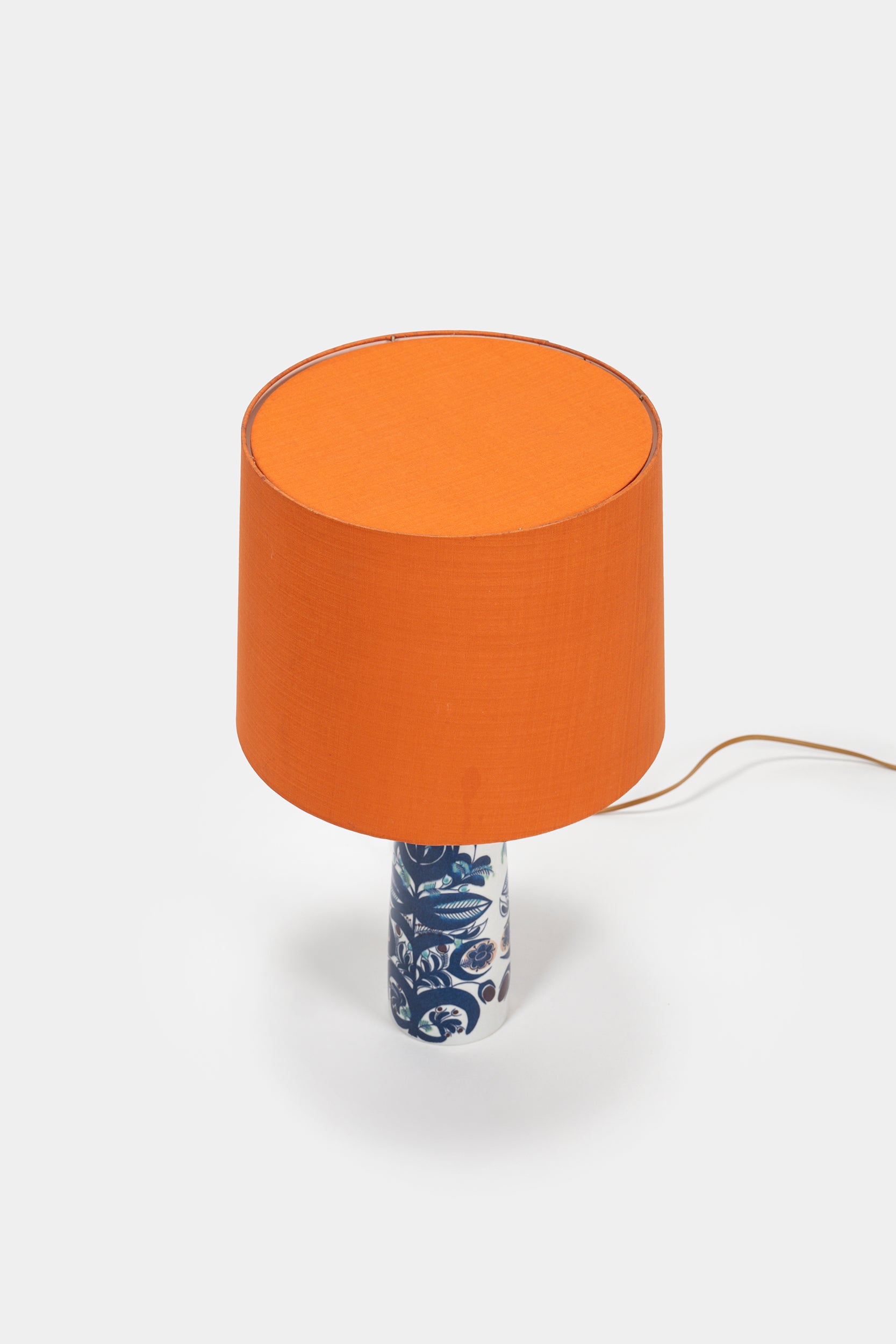 Berte Jessen, Table Lamp, Aluminia, Denmark, 60s