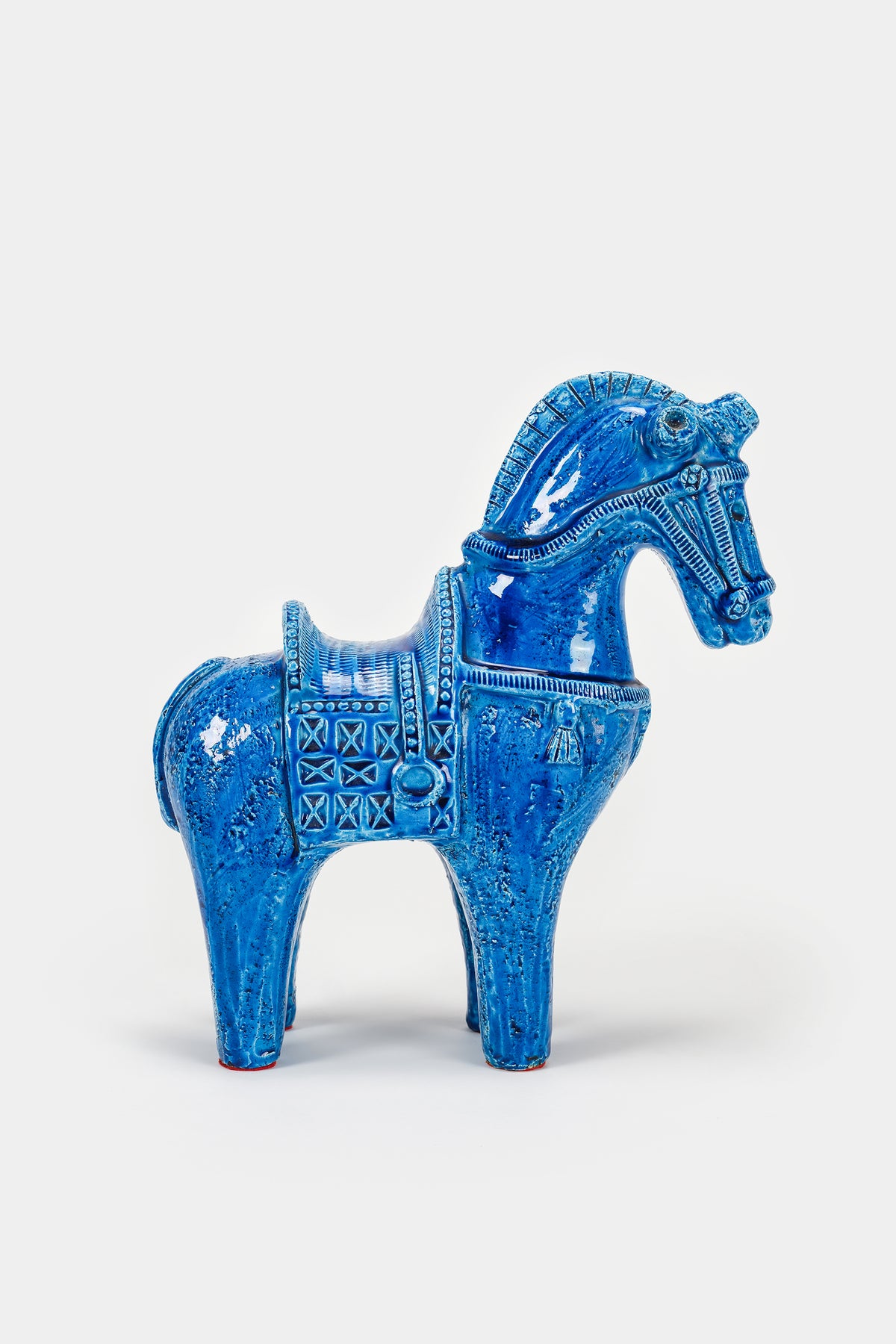 Aldo Londi, "Paisley" Pferd, Rimini Blue, Bitossi, 1966