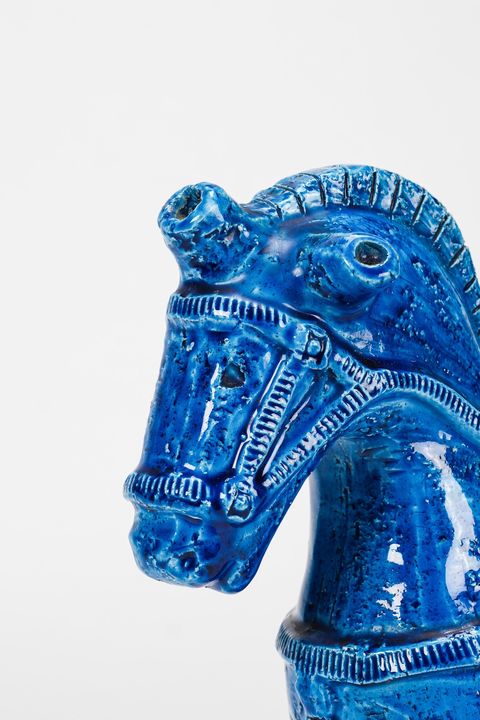 Aldo Londi, "Paisley" Horse, Rimini Blue, Bitossi, 1966