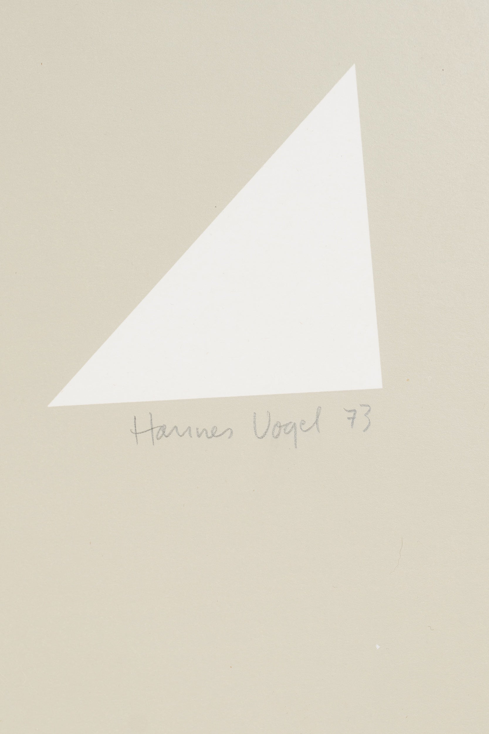 Hannes Vogel, Paar Lithografien 'Diagonal Verschoben', Originalrahmen, 1973