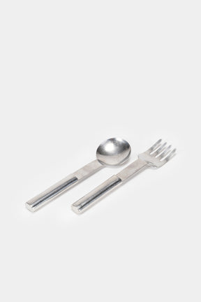 Mikael Björnstjerna, Salad Cutlery "Oval Steel", Sweden, 1971