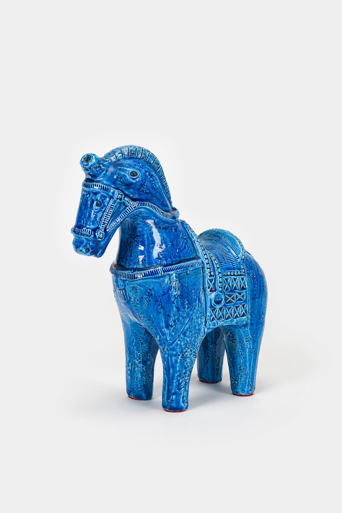 Aldo Londi, "Paisley" Pferd, Rimini Blue, Bitossi, 1966