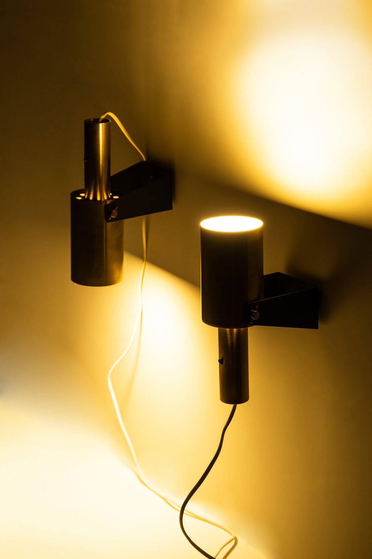 Two Hans Per Jeppesen "Sonet" wall lamps, Fog and Mørup, 60s