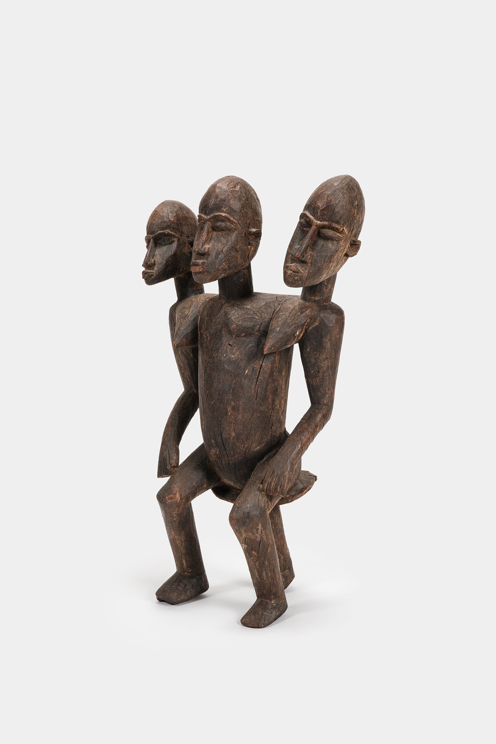 Grosse dreiköpfige Figur, Burkina Faso, 30er