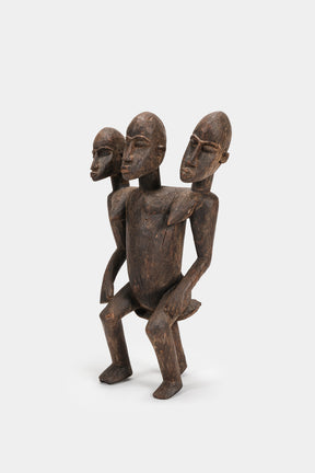 Grosse dreiköpfige Figur, Burkina Faso, 30er