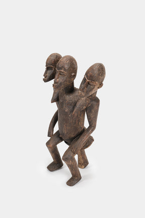 Grosse dreiköpfige Figur, Burkina Faso, 30er