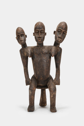 Grosse dreiköpfige Figur, Burkina Faso, 30er