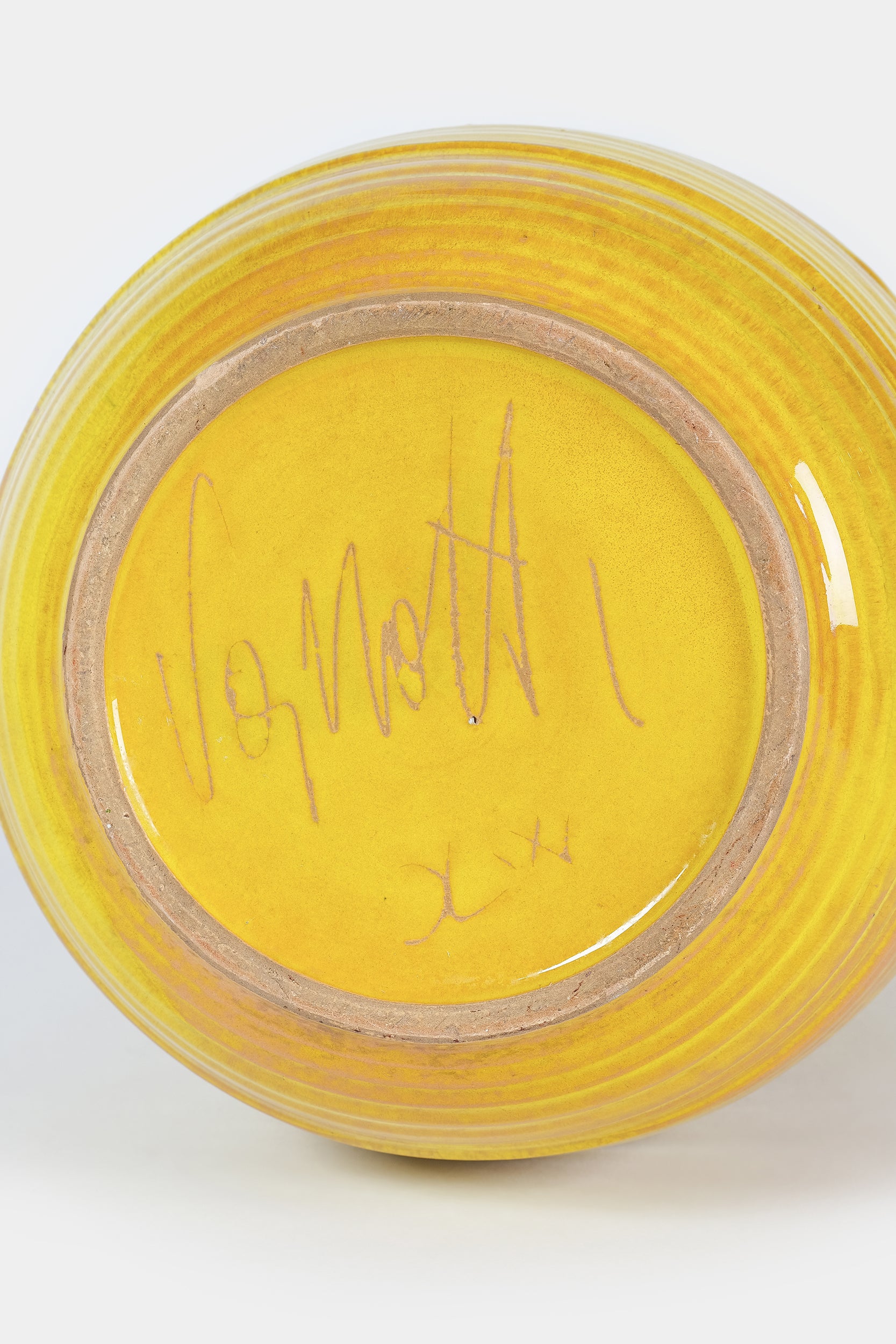 Signierte Keramikvase, Italien, 70er