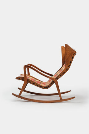 Gio Ponti, Model 572, Cassina Rocking Chair, Italy, 50s