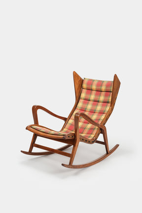 Gio Ponti, Model 572, Cassina Rocking Chair, Italy, 50s