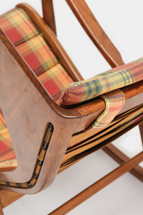 Gio Ponti, Model 572, Cassina Rocking Chair, Italy, 50s