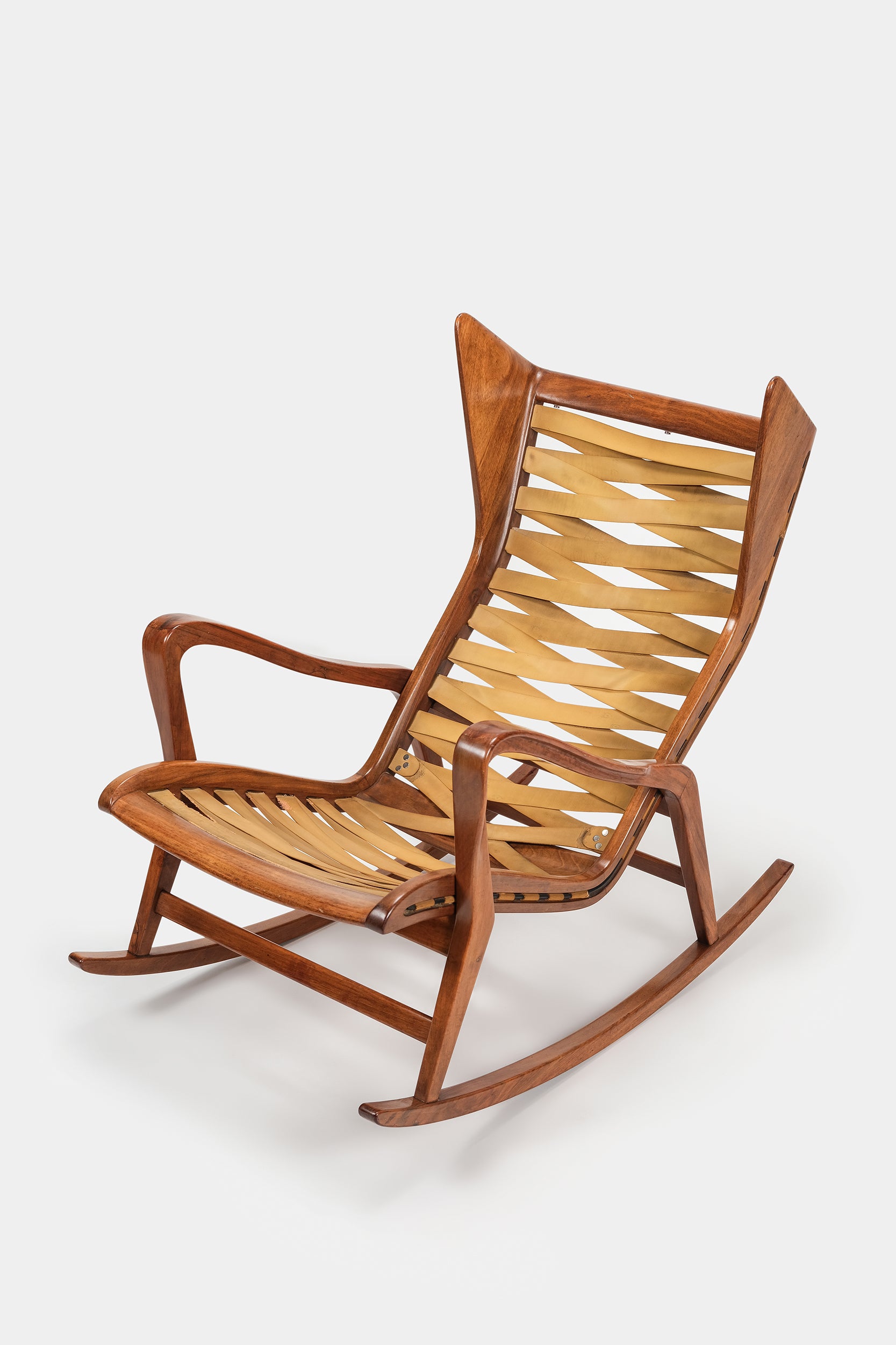 Gio Ponti, Model 572, Cassina Rocking Chair, Italy, 50s