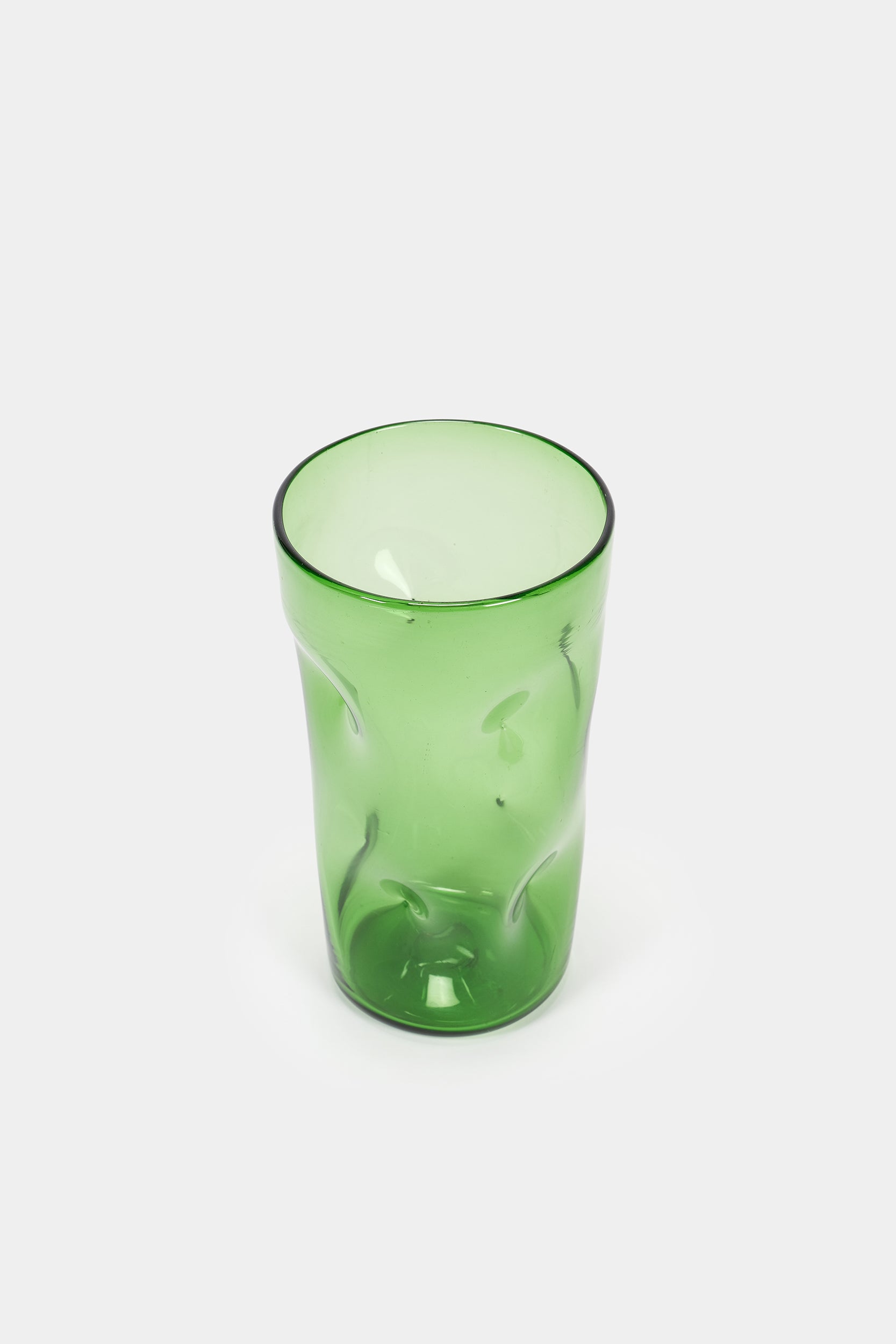 Vetro Verde d'Empoli, Handmade Vase, Italy, 60s