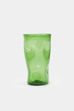Vetro Verde d'Empoli, Handmade Vase, Italy, 60s