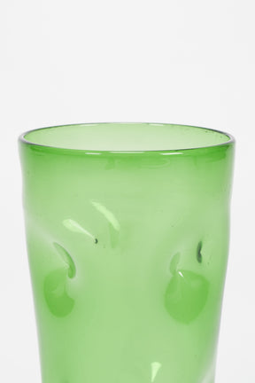 Vetro Verde d'Empoli, Handmade Vase, Italy, 60s