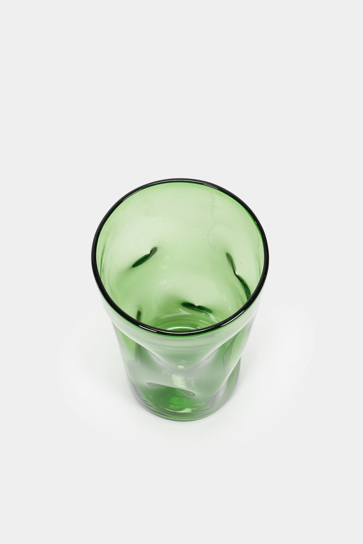 Vetro Verde d'Empoli, Handgefertigte Vase, Italien, 60er