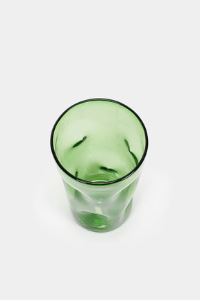 Vetro Verde d'Empoli, Handmade Vase, Italy, 60s