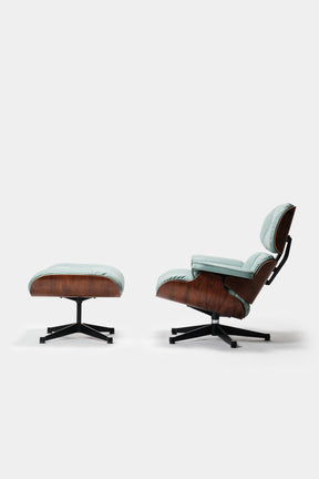 Charles and Ray Eames Lounge Chair and Ottoman, USA, 70s