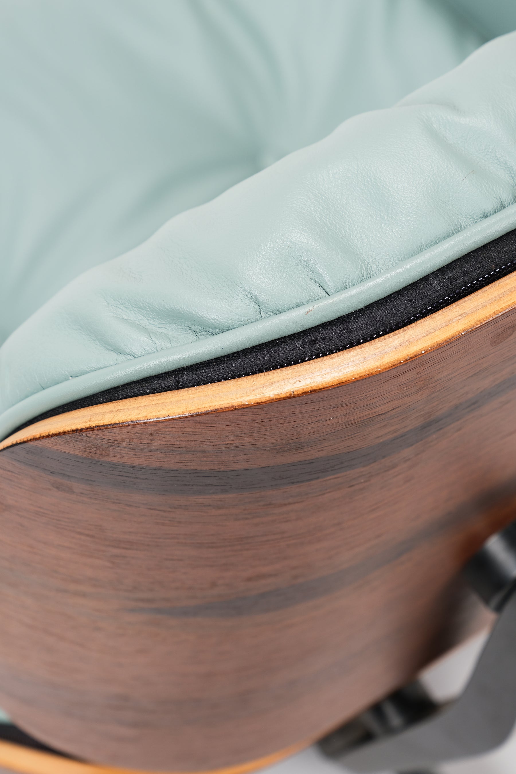 Charles and Ray Eames Lounge Chair and Ottoman, USA, 70s