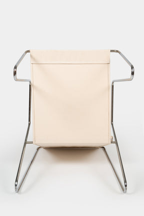 Verner Panton, Fritz Hansen, Bachelor Stuhl mit Ottoman, Dänemark, 50er