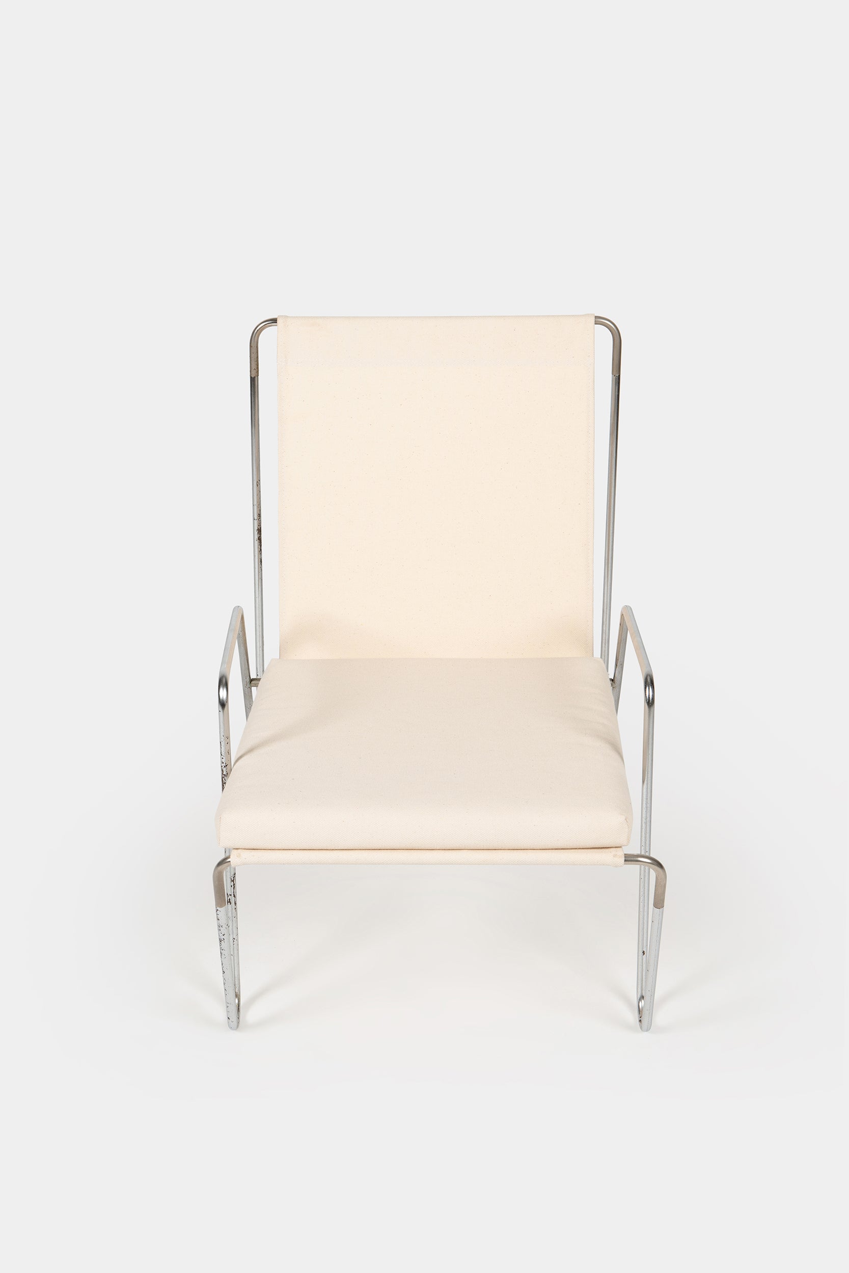 Verner Panton, Fritz Hansen, Bachelor Stuhl mit Ottoman, Dänemark, 50er