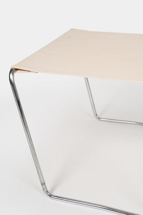 Verner Panton, Fritz Hansen, Bachelor Stuhl mit Ottoman, Dänemark, 50er