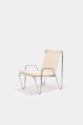 Verner Panton, Fritz Hansen, Bachelor Stuhl mit Ottoman, Dänemark, 50er