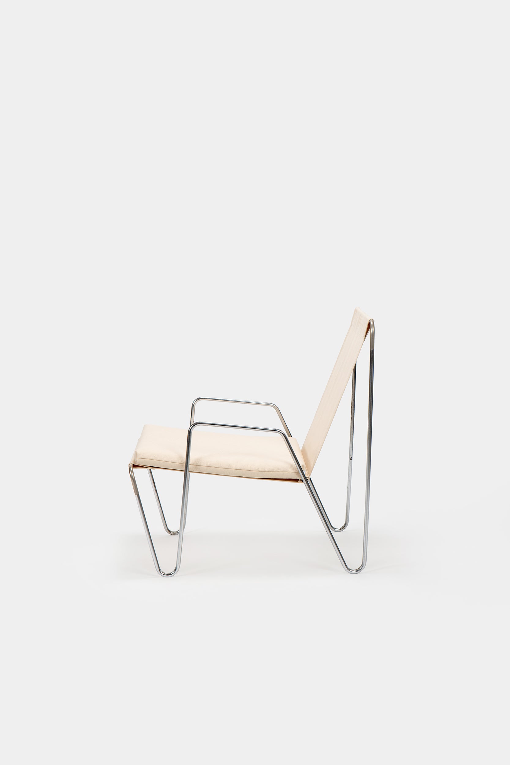 Verner Panton, Fritz Hansen, Bachelor Stuhl mit Ottoman, Dänemark, 50er