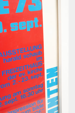 Plakat Harald Schaub, Bilder aus vier Jahrzehnten, 70er