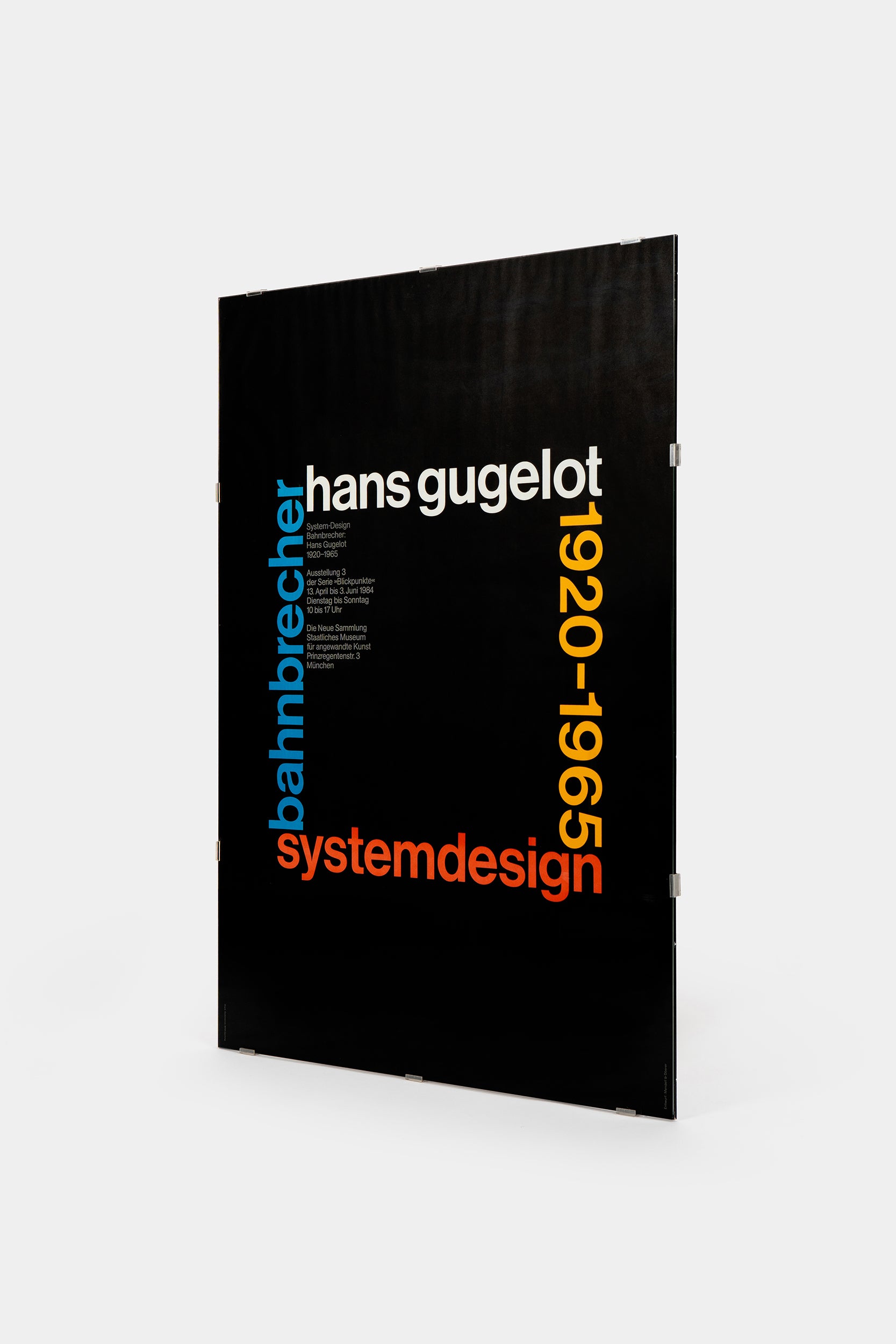 Hans Gugelot, Plakat, Deutschland, 80er