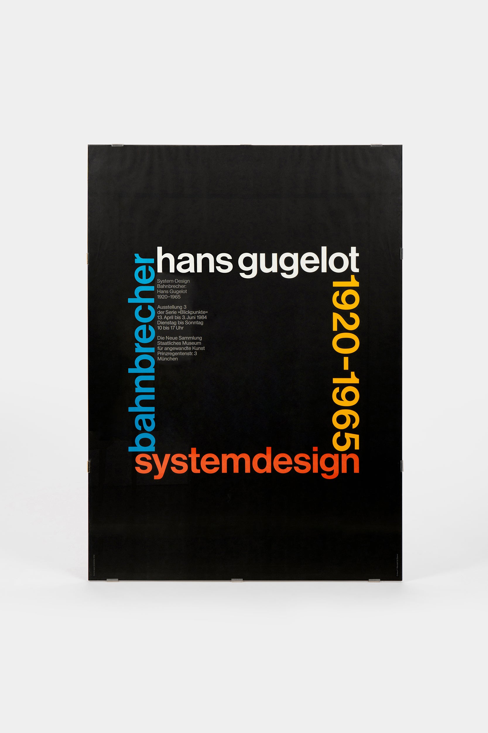 Hans Gugelot, Plakat, Deutschland, 80er