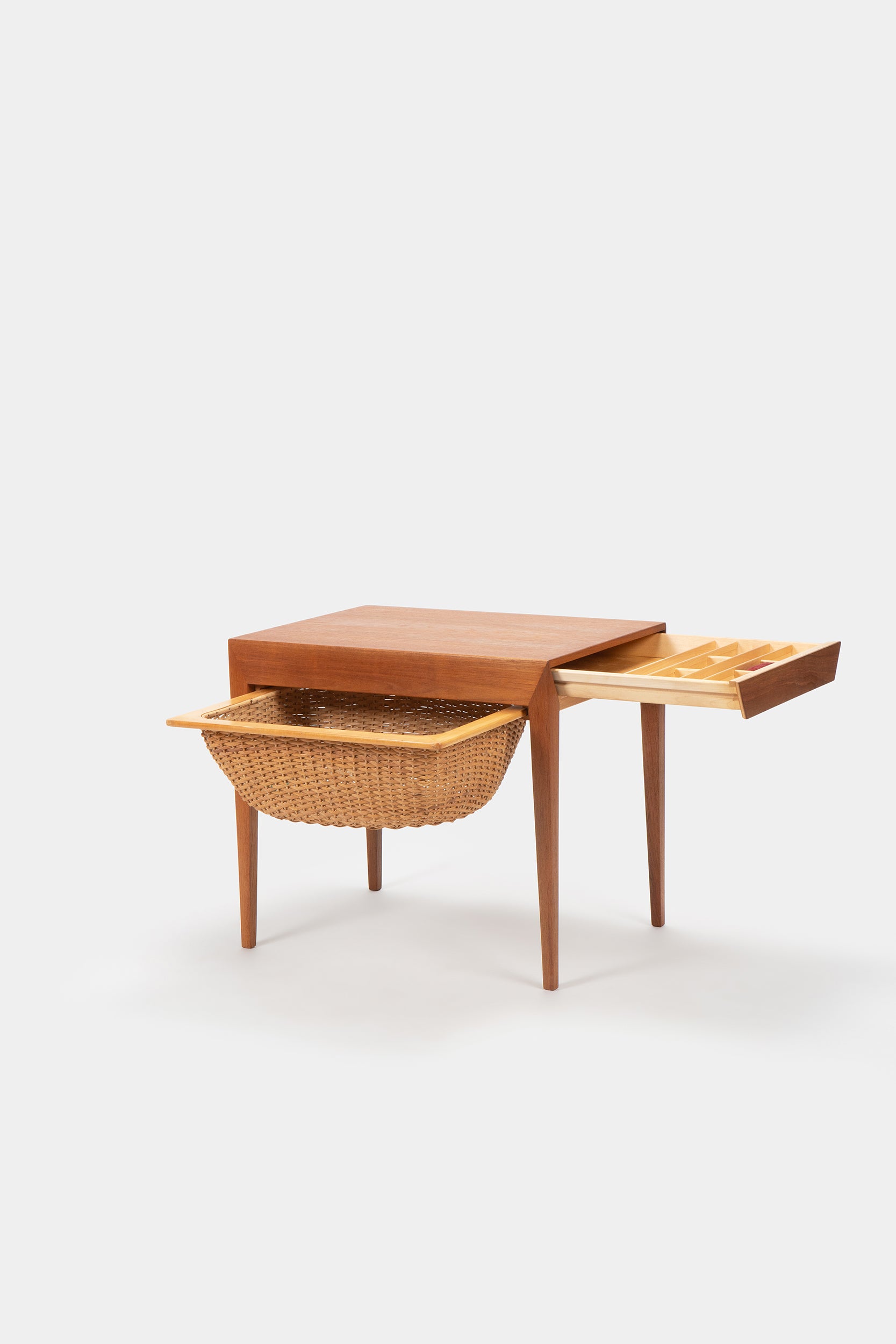 Severine Hansen, Haslev Møbelsnedkeri, sewing table, Denmark, 60s