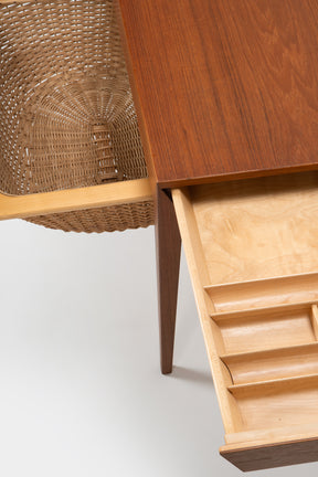 Severine Hansen, Haslev Møbelsnedkeri, sewing table, Denmark, 60s