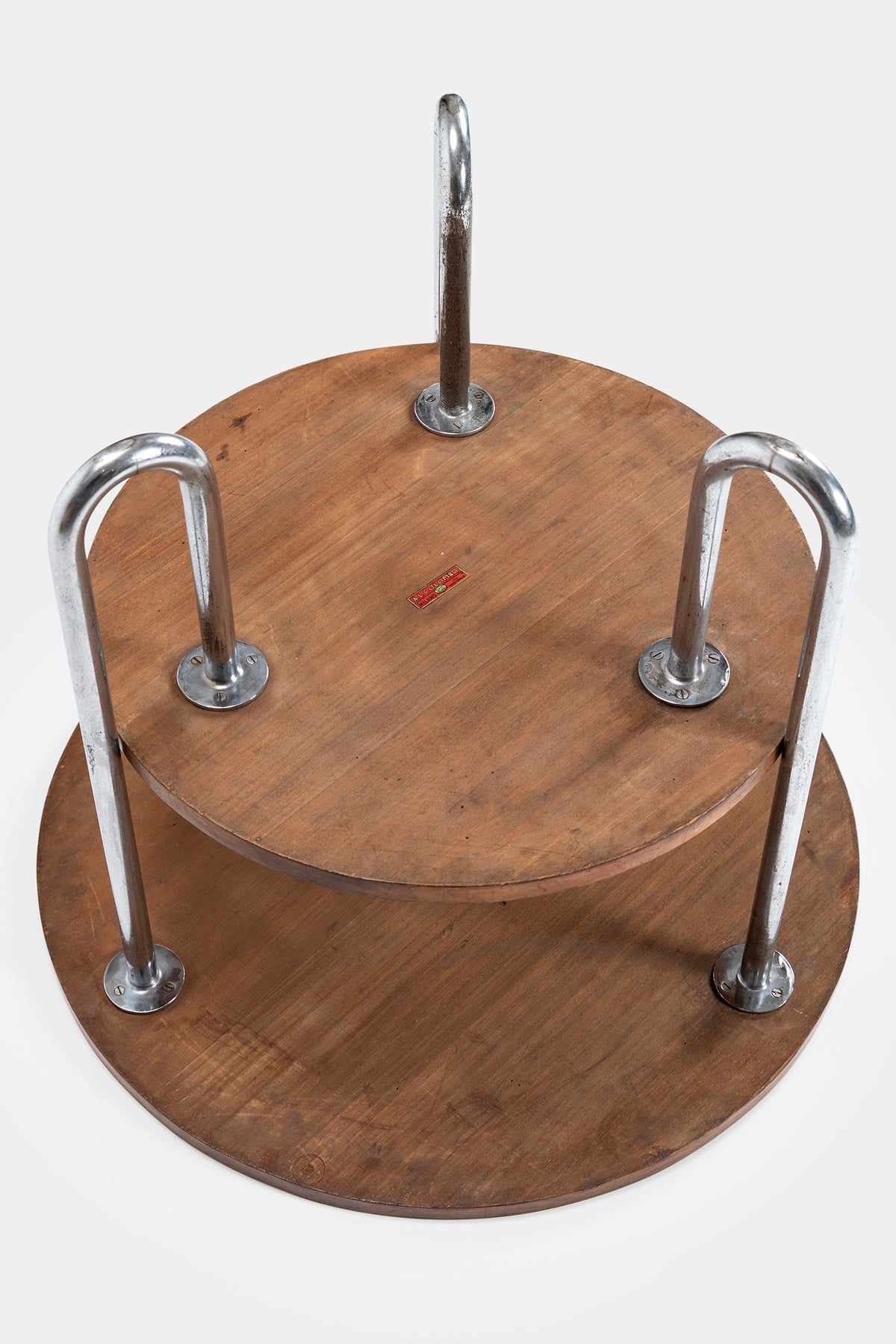 A.L.COLOMBO MILANO, Tubular Steel Table, Italy, 20s