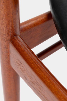 Henry Rosengren Hansen, 6 Chairs Model 39, Brande Furniture Industry, 50s